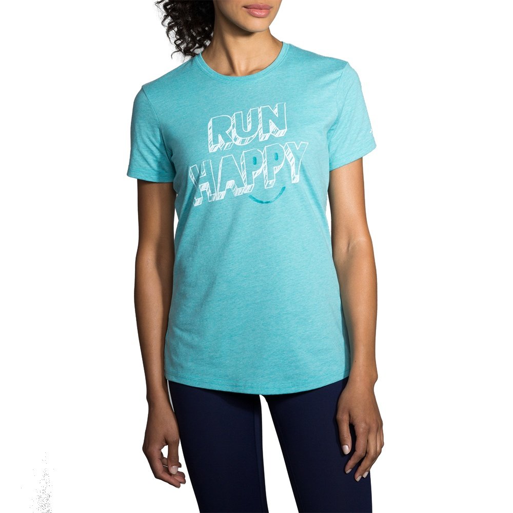 brooks run happy t shirt