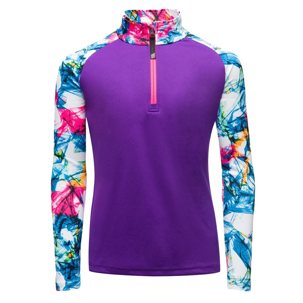 Spyder Limitless Surface 1/4Zip Turtleneck MidLayer Top (Girls
