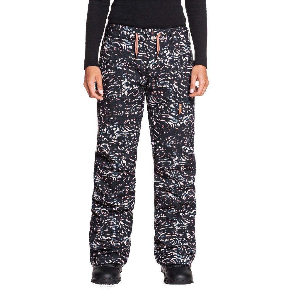 ROY10|#Roxy Nadia Printed-Pantaloni da Snowboard da Donna, True Black izi, L : Roxy