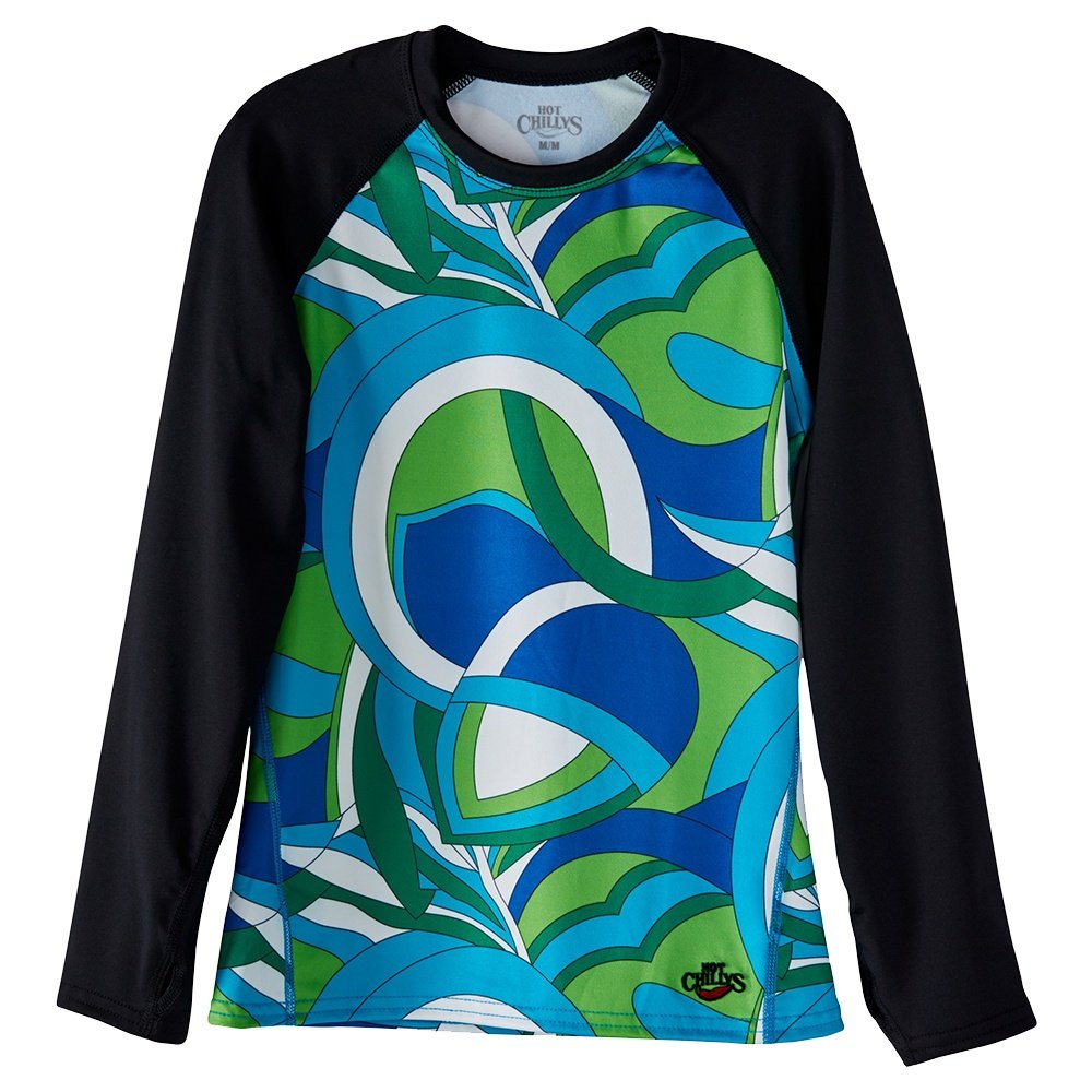 Hot Chillys MicroElite Print Crew Baselayer Top (Kids') Peter Glenn