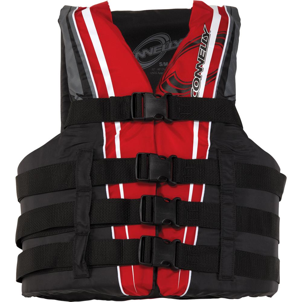 Teen Life Jackets 90 120 Lbs CONNELLY MENS PROMO 4-BELT NYLON VEST U2013 XMILES Adult Life Jacket Women