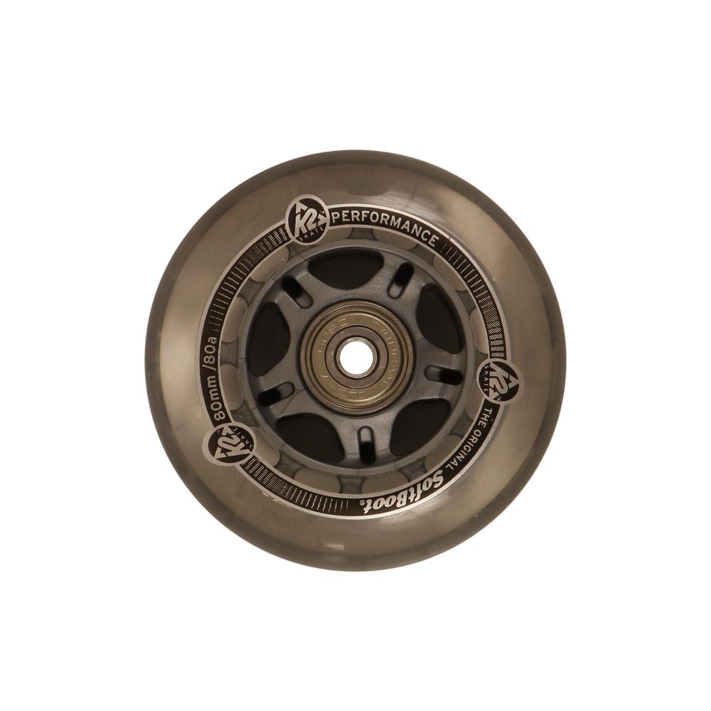 K2 80mm Inline Skate Wheel and Bearing 8Pack Kit Peter Glenn
