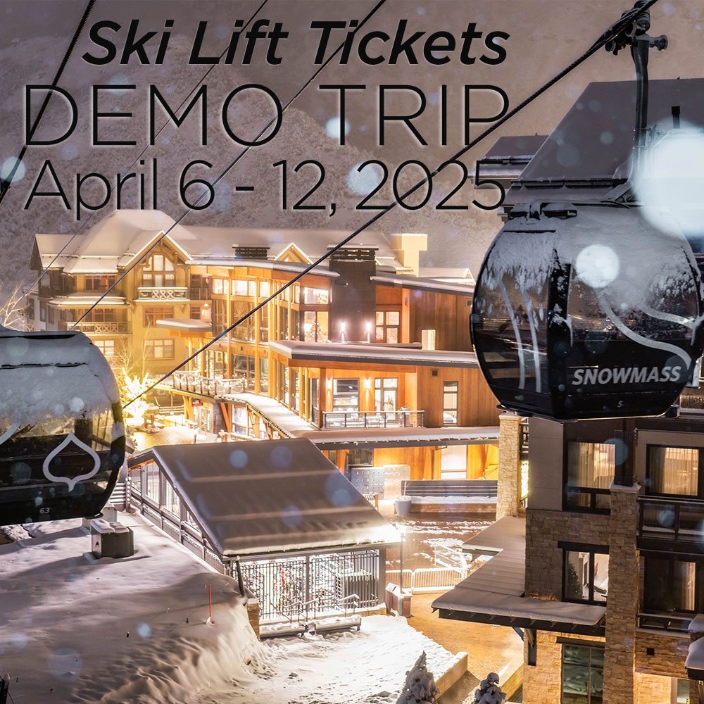 Aspen Snowmass Lift Tickets for Peter Glenn 2024 Demo Ski Trip April 8