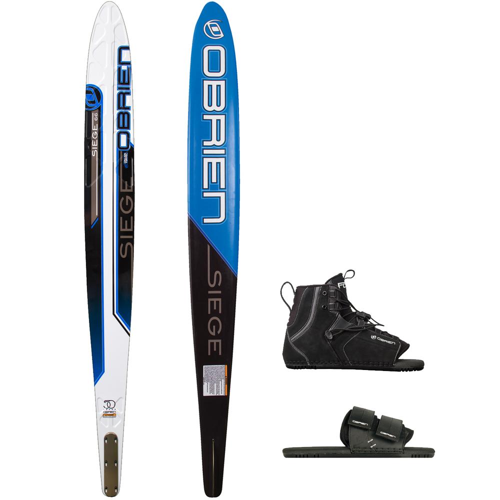 O'Brien 67.5" Siege Slalom Waterski with Force Boot and Rear Toe Piece