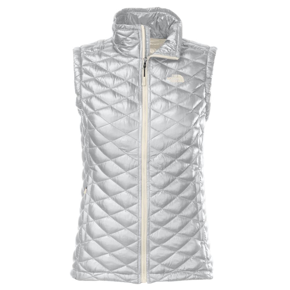 north face silver vest