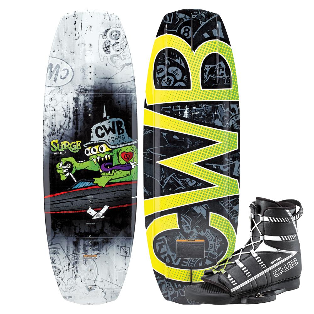 CWB Surge 125 Wakeboard Package with 58 Optima Boots (Kids') Peter Glenn