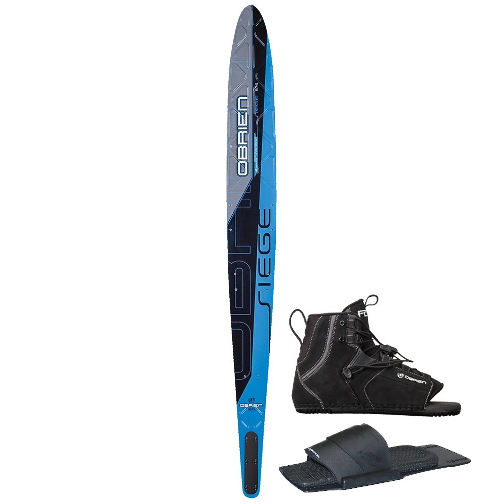 O'Brien 67.5" Siege Slalom Waterski with Force Boot and Rear Toe Piece