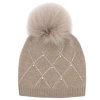 Peter Glenn Alex Pearl Hat with Real Fur Pom (Women's)