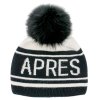 Peter Glenn Apres Hat with Fur Pom (Women's)