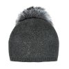Peter Glenn Shining Star Hat with Real Fur Pom (Girls')