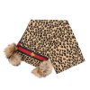 Peter Glenn Bee Leo Scarf with Real Fur Fox Pom (Women's)