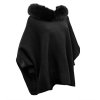 Peter Glenn Mattie Poncho with Real Fur (Women's)