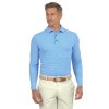 Ibkul Mini Check Long Sleeve Polo Shirt (Men's)