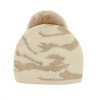 Peter Glenn Camo Knit Hat with Real Fur Pom (Girls')