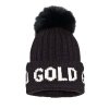 Goldbergh Hodd Beanie with Faux Fur Pom (Women's)