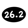 26.2 Marathon Car Magnet